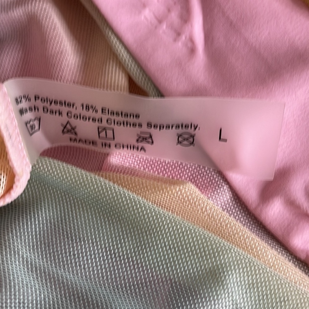 ❤️ 🆕 FLOWING Rainbow Pants Size L - Picture 5 of 5